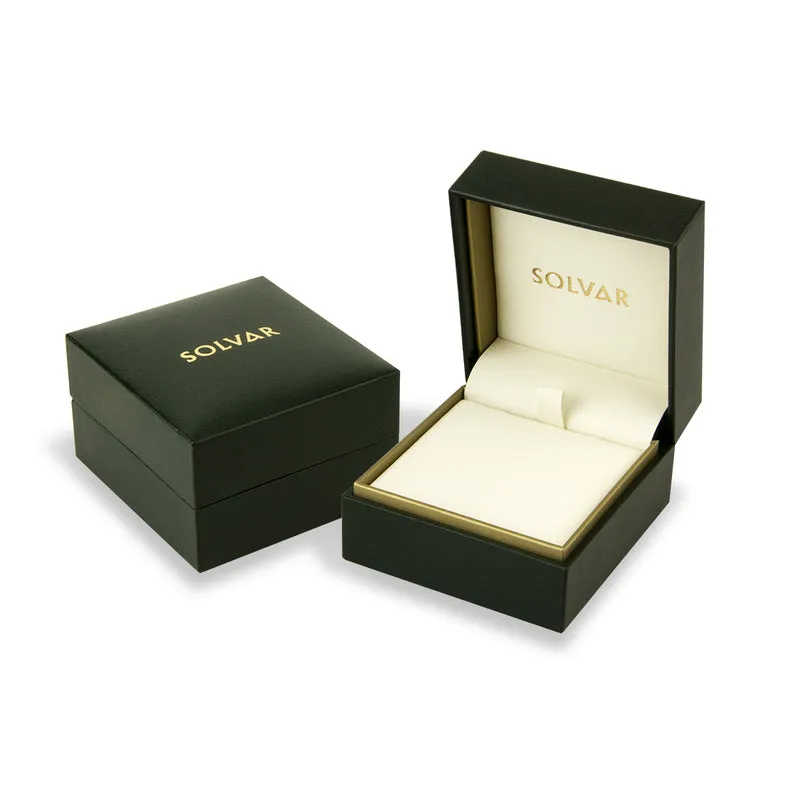14K Gold Emerald Trinity Drop Earrings