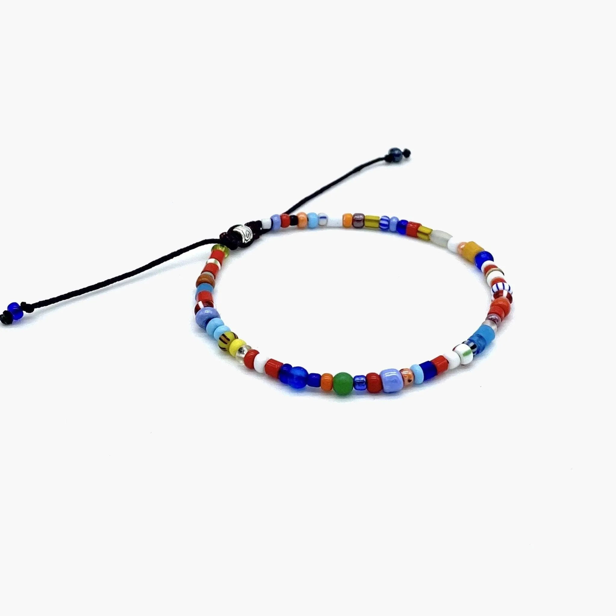 3mm Assorted Glass Beads Bracelet