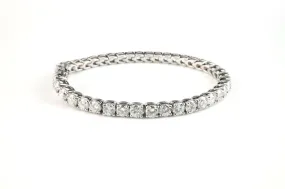 9.7 ctw Diamond Tennis Bracelet 14k White Gold