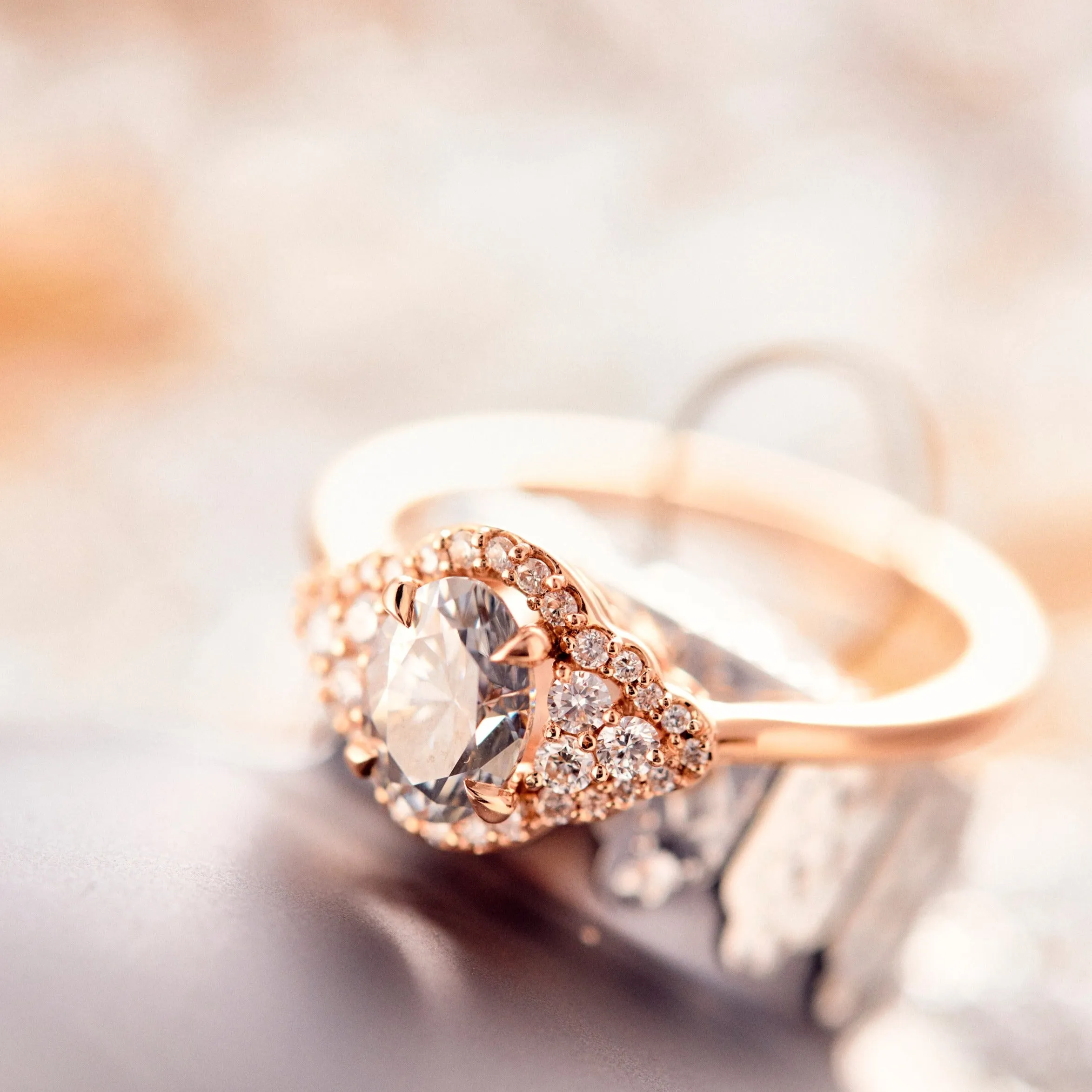 Adora Moissanite Engagement Ring
