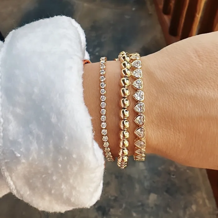 Alexa Leigh Nora Heart Tennis Bracelet