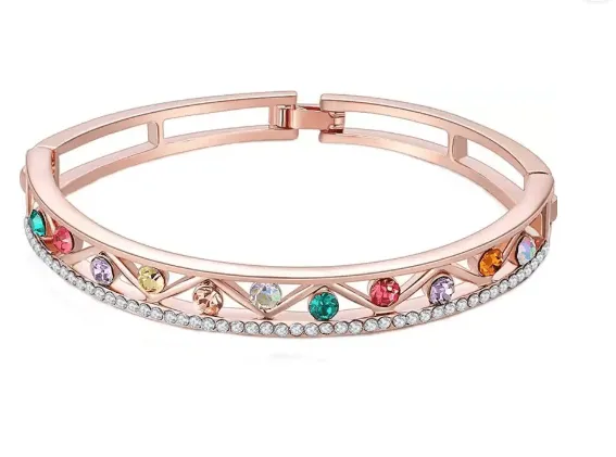 Alloy gold plated bracelet | MANATH (multicolor, pack of 2)