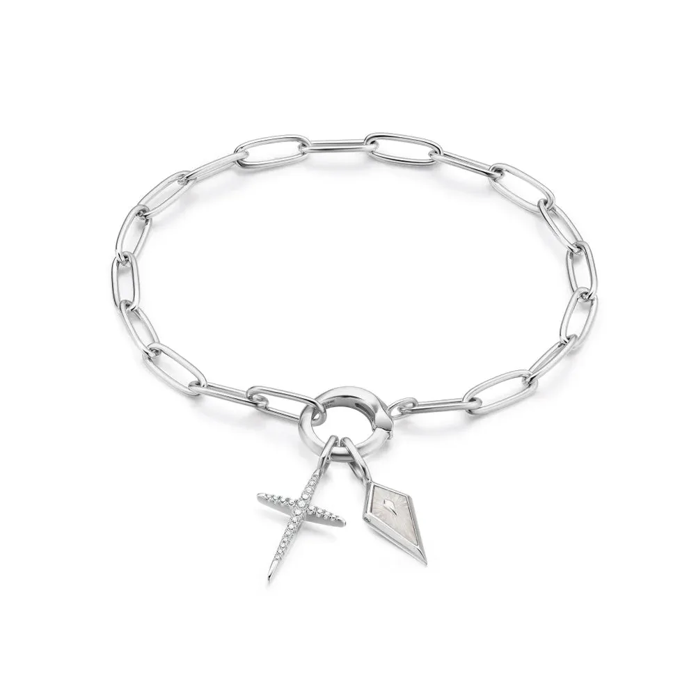 Ania Haie Pop Charms Silver Reflections Charm Bracelet