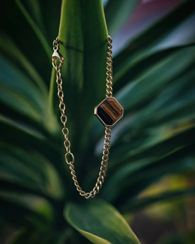 Armband - Tigerauge - Gold - Für Sie