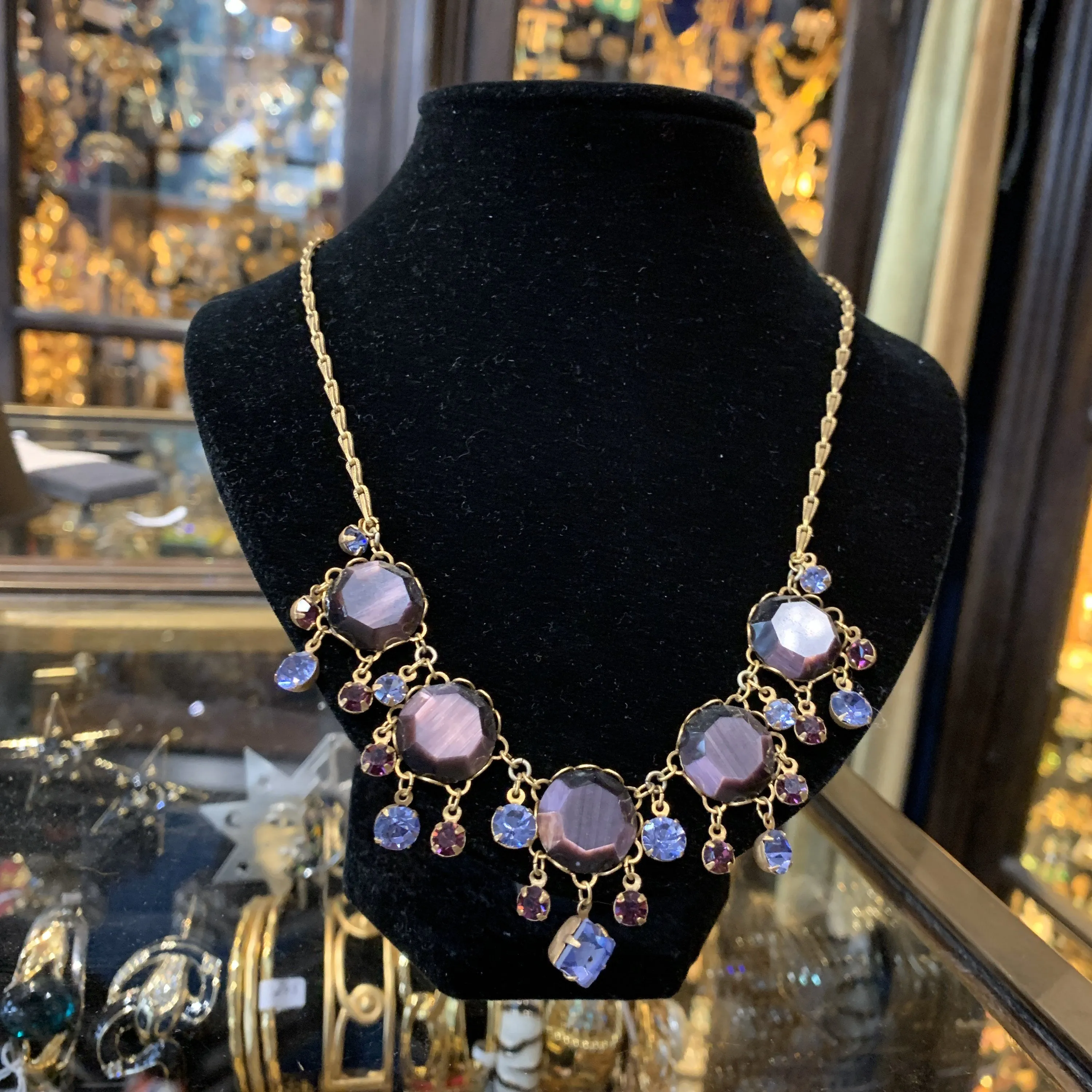 Askew London Purple NecklAce Unsigned