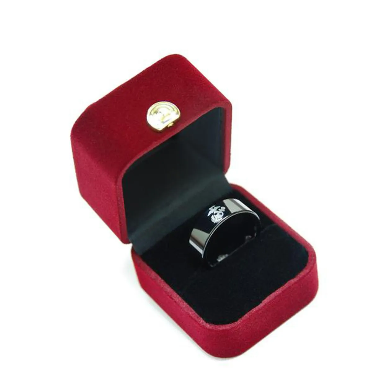 Beveled Silver Tungsten Wedding Ring
