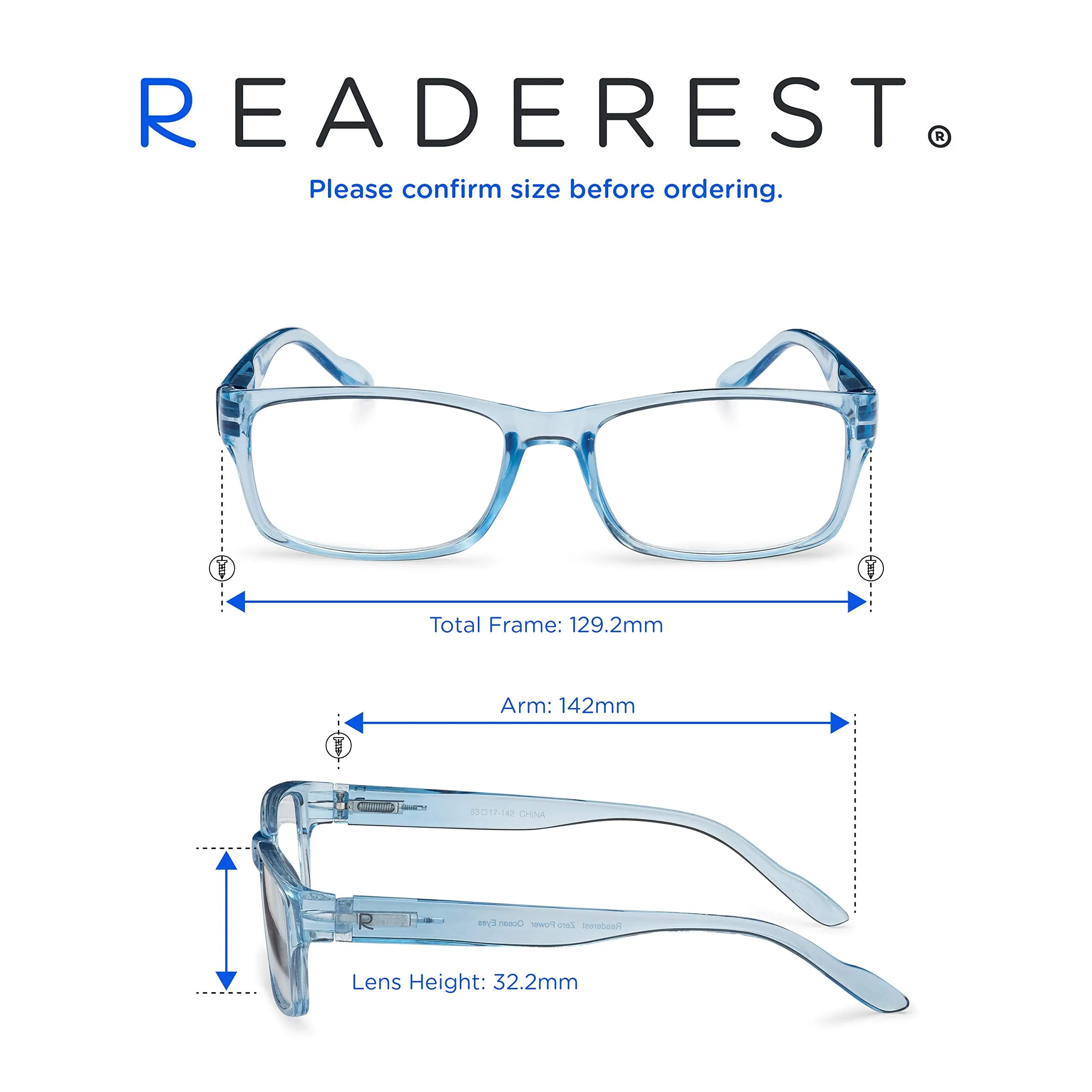 Blue-Light-Blocking-Reading-Glasses-Light-Blue-3-75-Magnification-Computer-Glasses