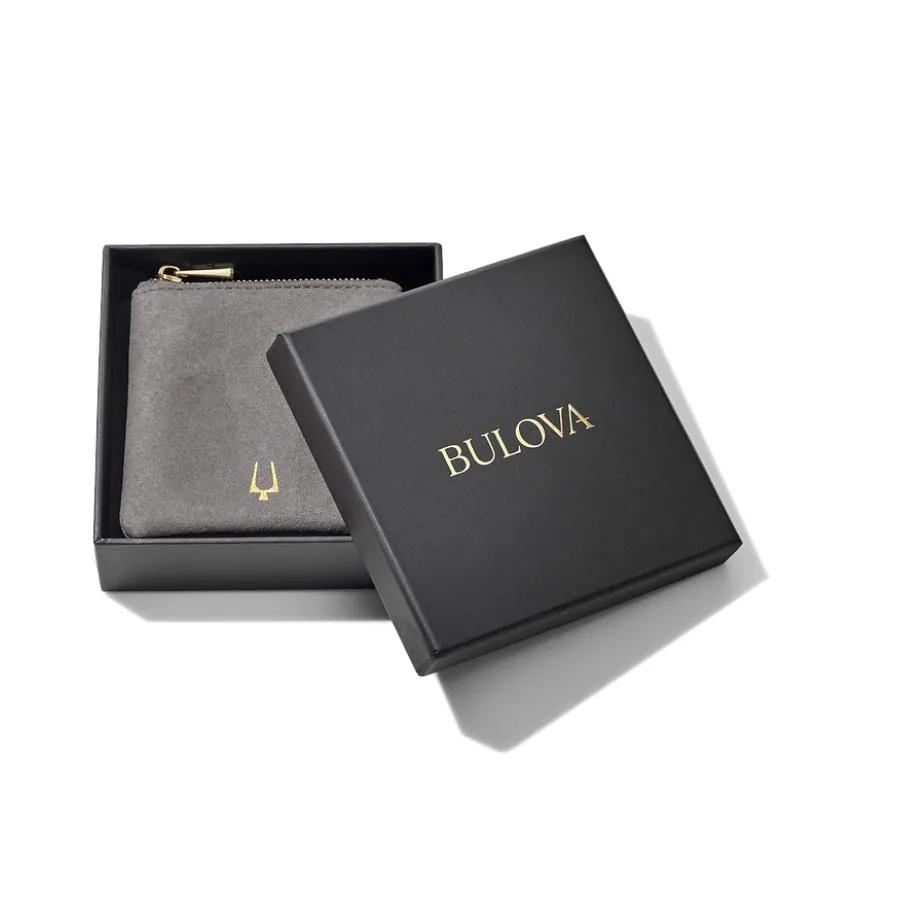 BULOVA - CLASSIC BROWN LEATHER DOUBLE WRAP BRACELET J97B001M