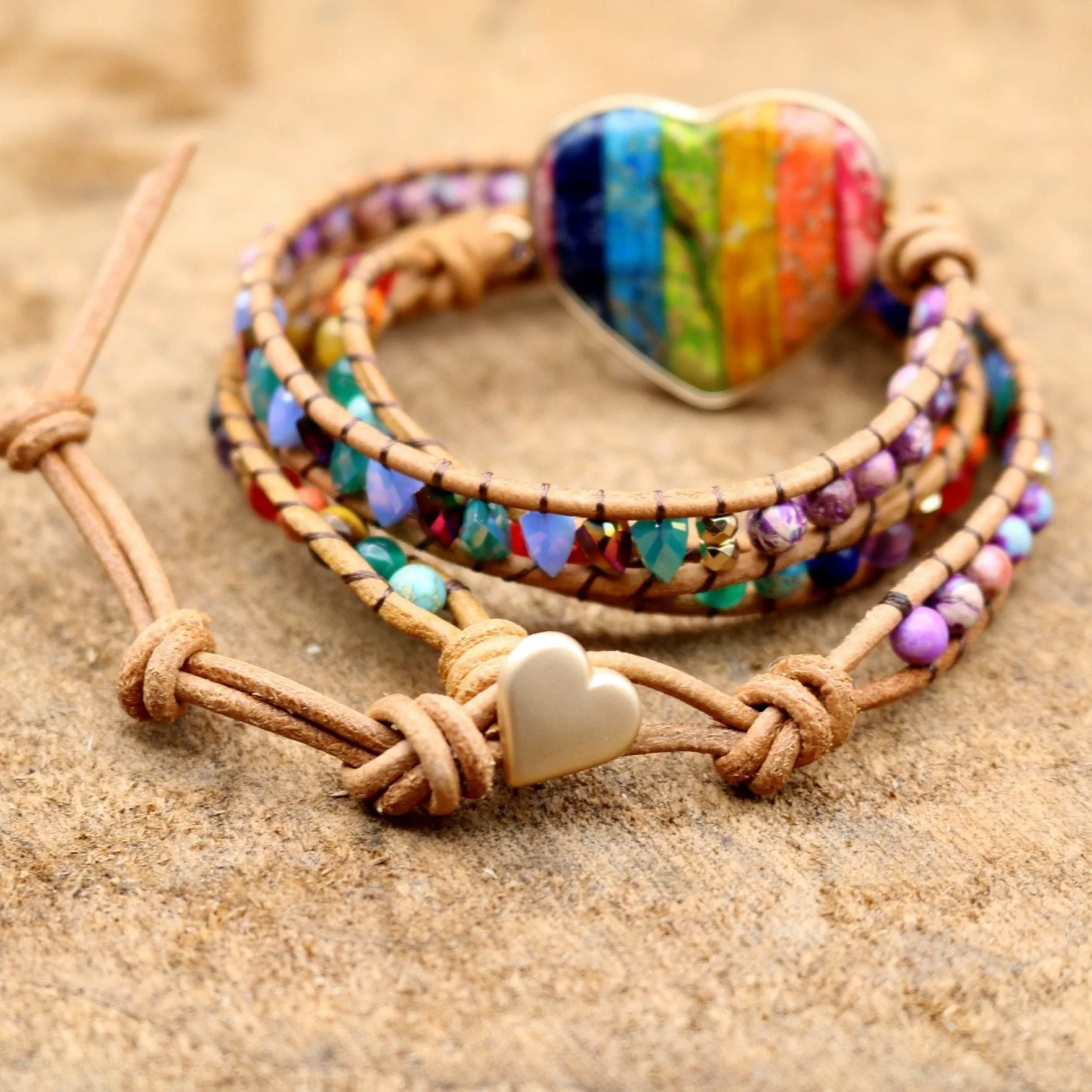 Chakra Love Rainbow Wrap Bracelet