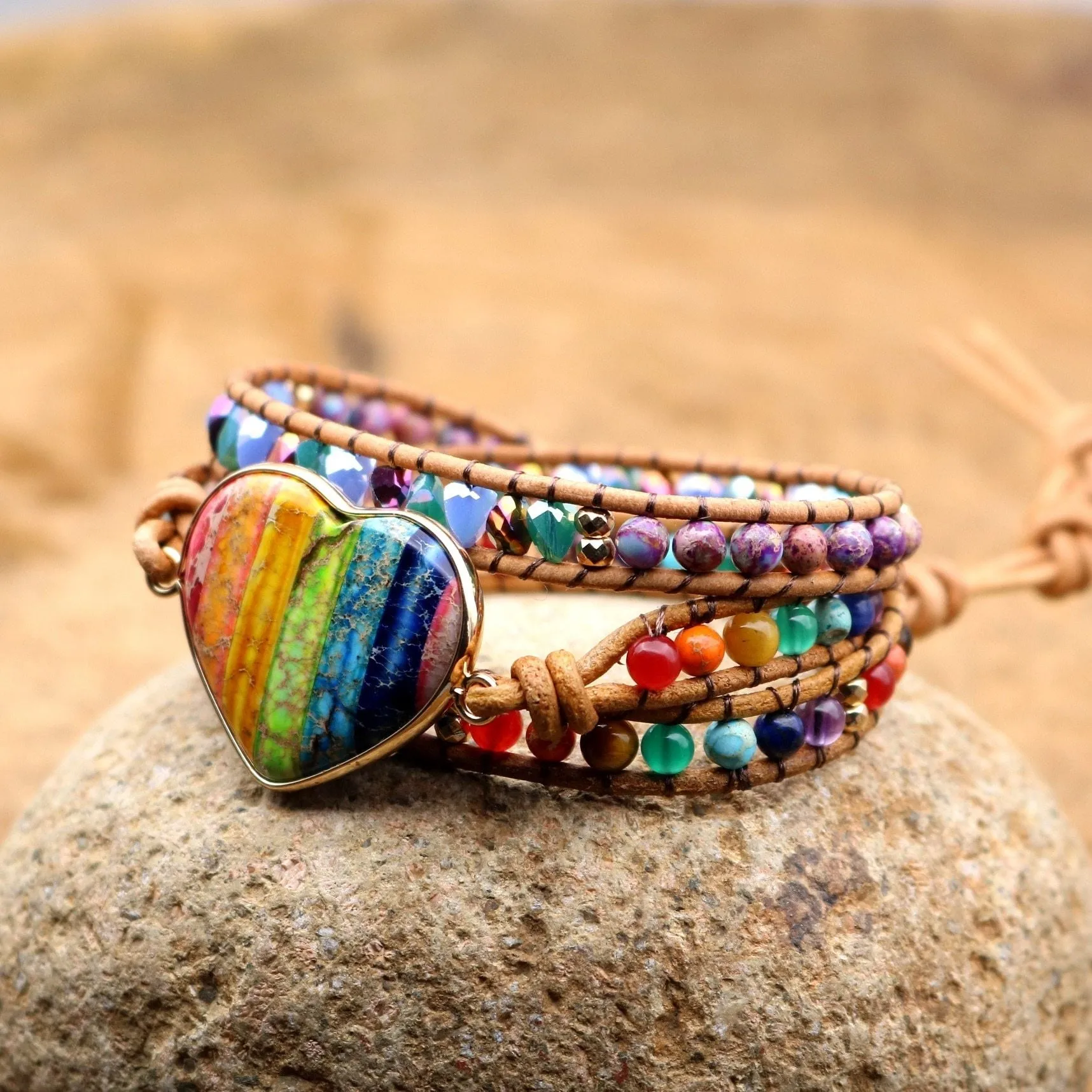 Chakra Love Rainbow Wrap Bracelet