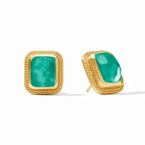 Cheval Stone Stud - Emerald Green