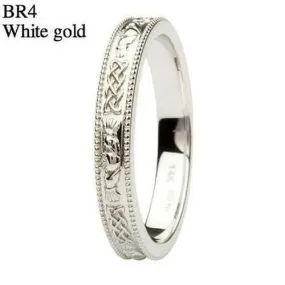 Claddagh and Celtic 14K White/Yellow Gold