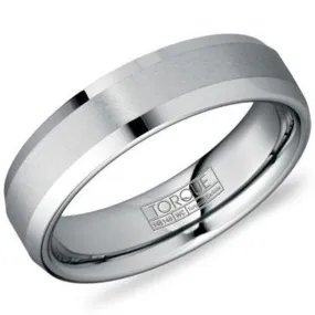 CrownRing Torque Satin Finished Tungsten Wedding Band