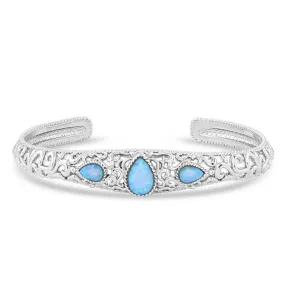 Crystal Pools Silver Bracelet by Montana Silversmiths BC5117