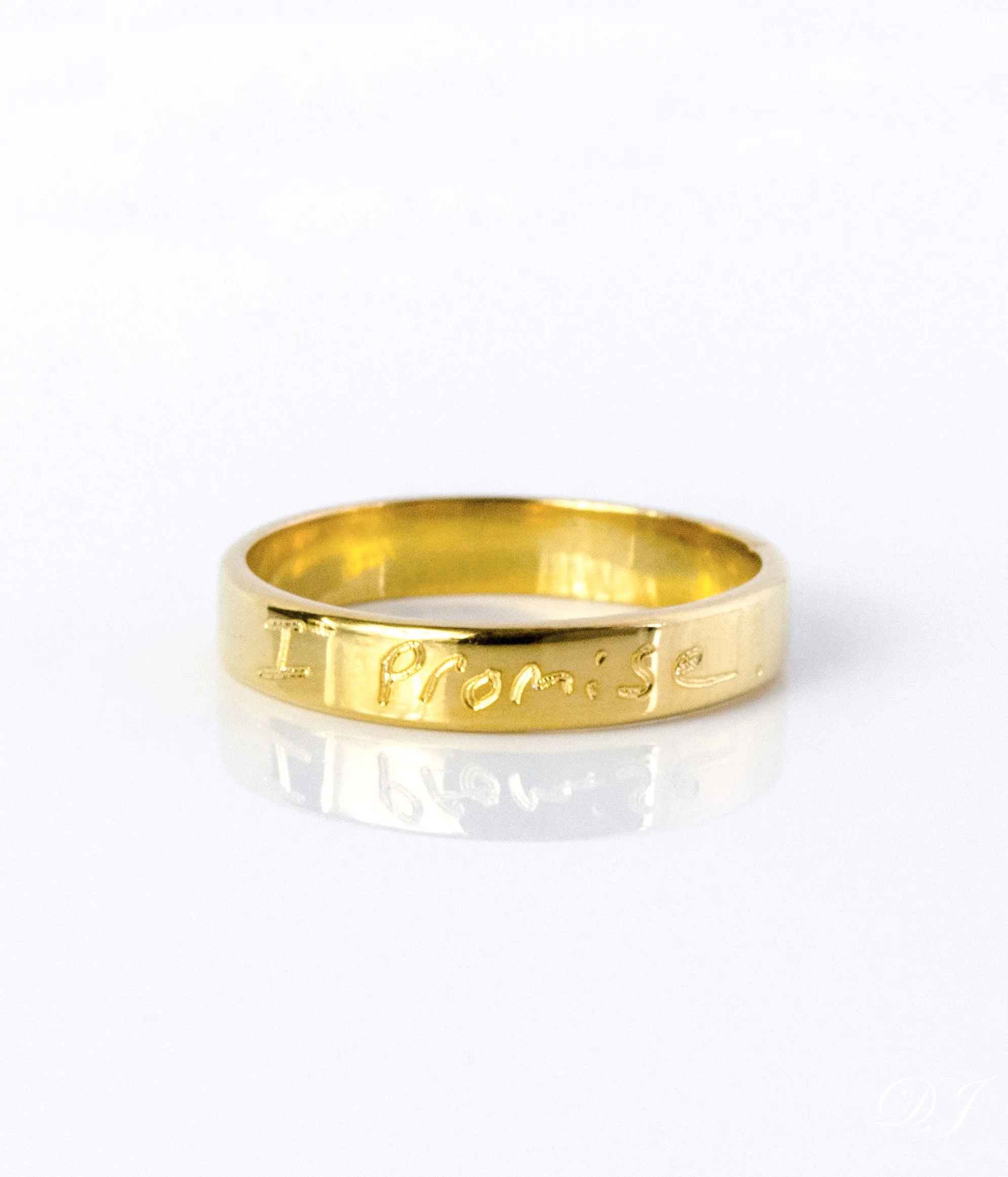 Custom Fingerprint Engraved Thin Ring Band - [4mm]