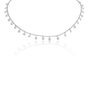 Dashing Diamonds Single Row Necklace