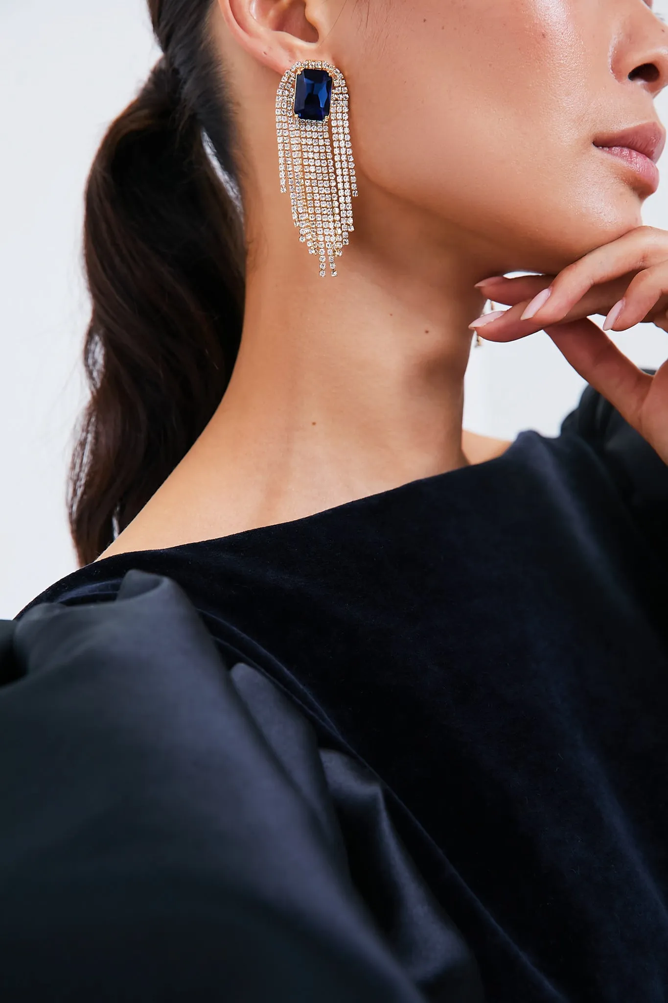 Dazzlin Blue Irving Earrings