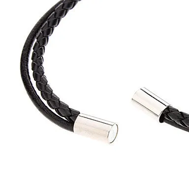 Double-skin Leather Rope Loopy Bracelet