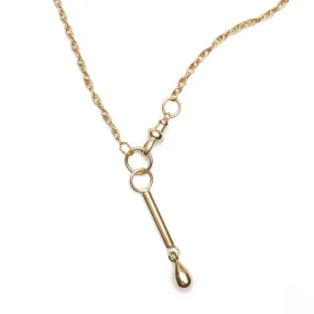 Drop Pendant Necklace - 9kt Gold