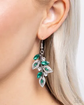 Earrings Flourishing Feature - Green