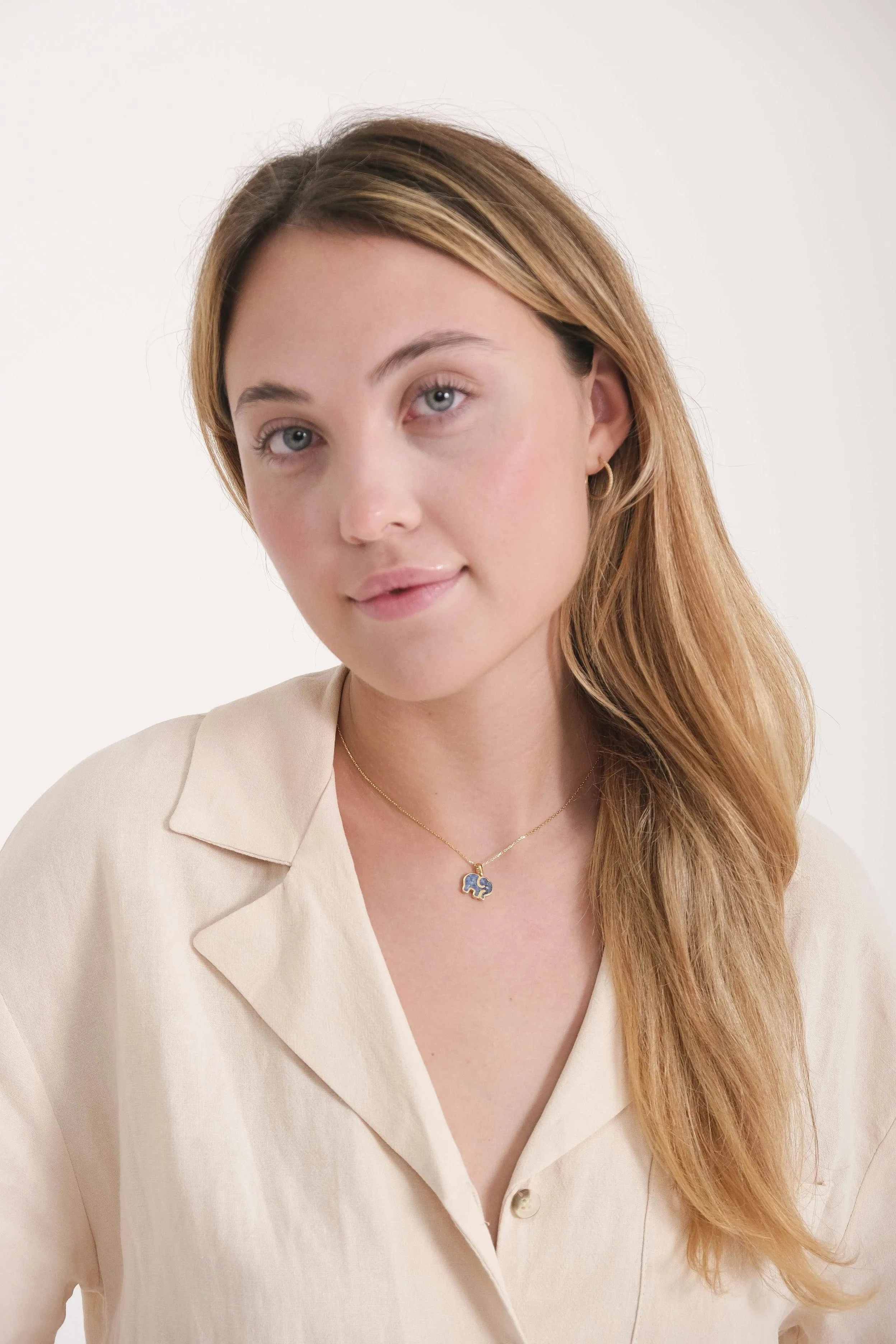 Elephant Gemstone Necklace