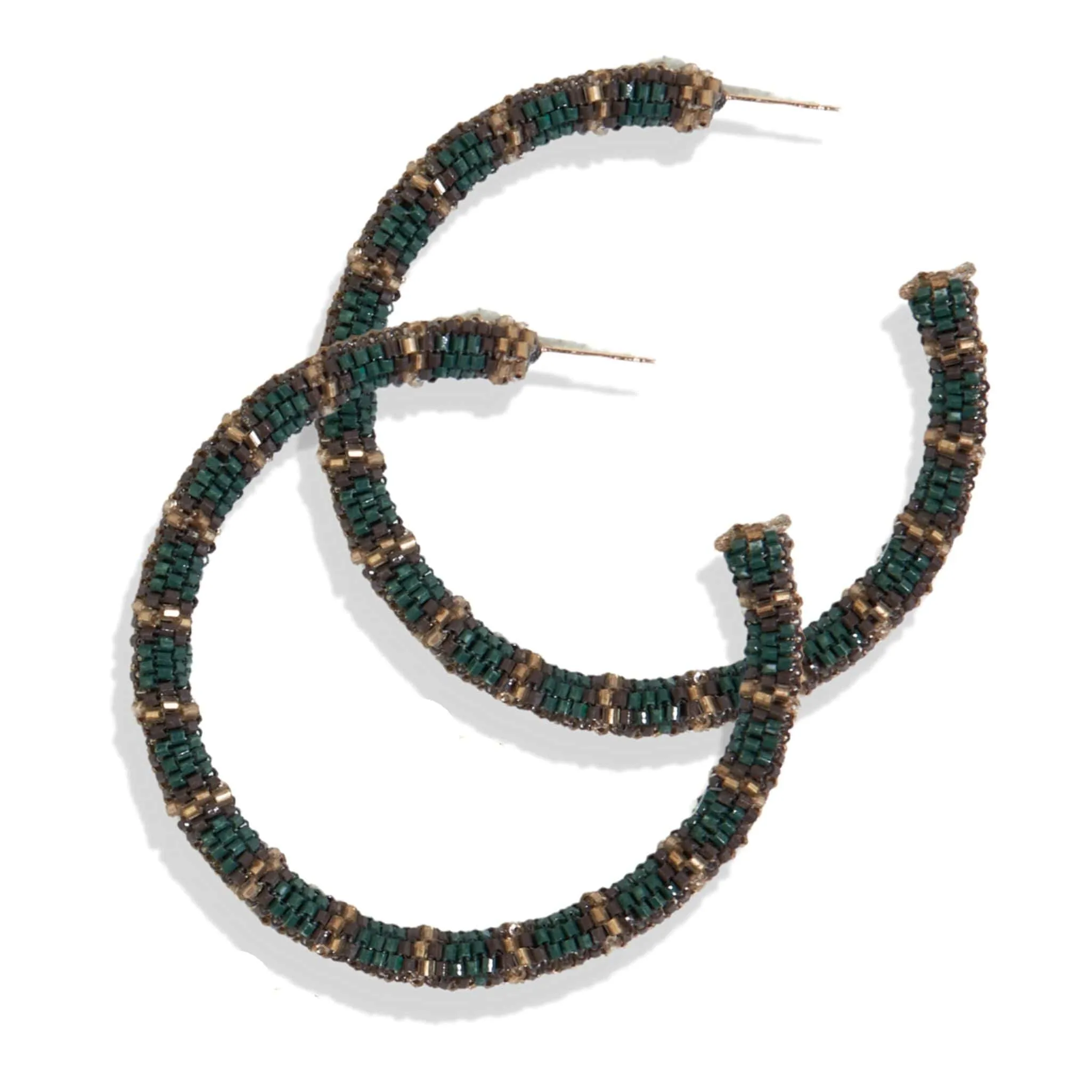 Emerald Large Hoop Earrings