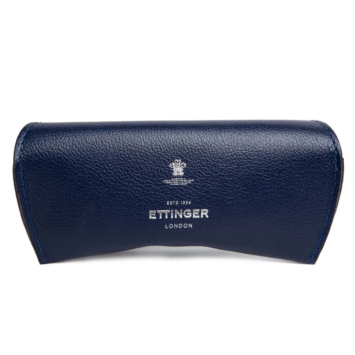 Ettinger Marine Blue Capra Leather Glasses Case