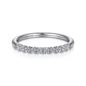 Gabriel & Co. "Darby" Straight Prong Set Diamond Wedding Band