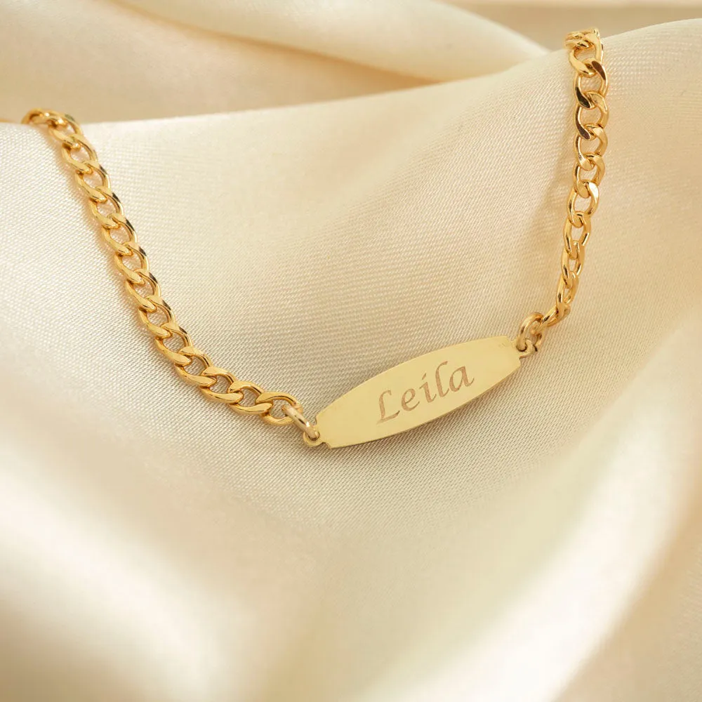 Gold Filled ID Bracelet