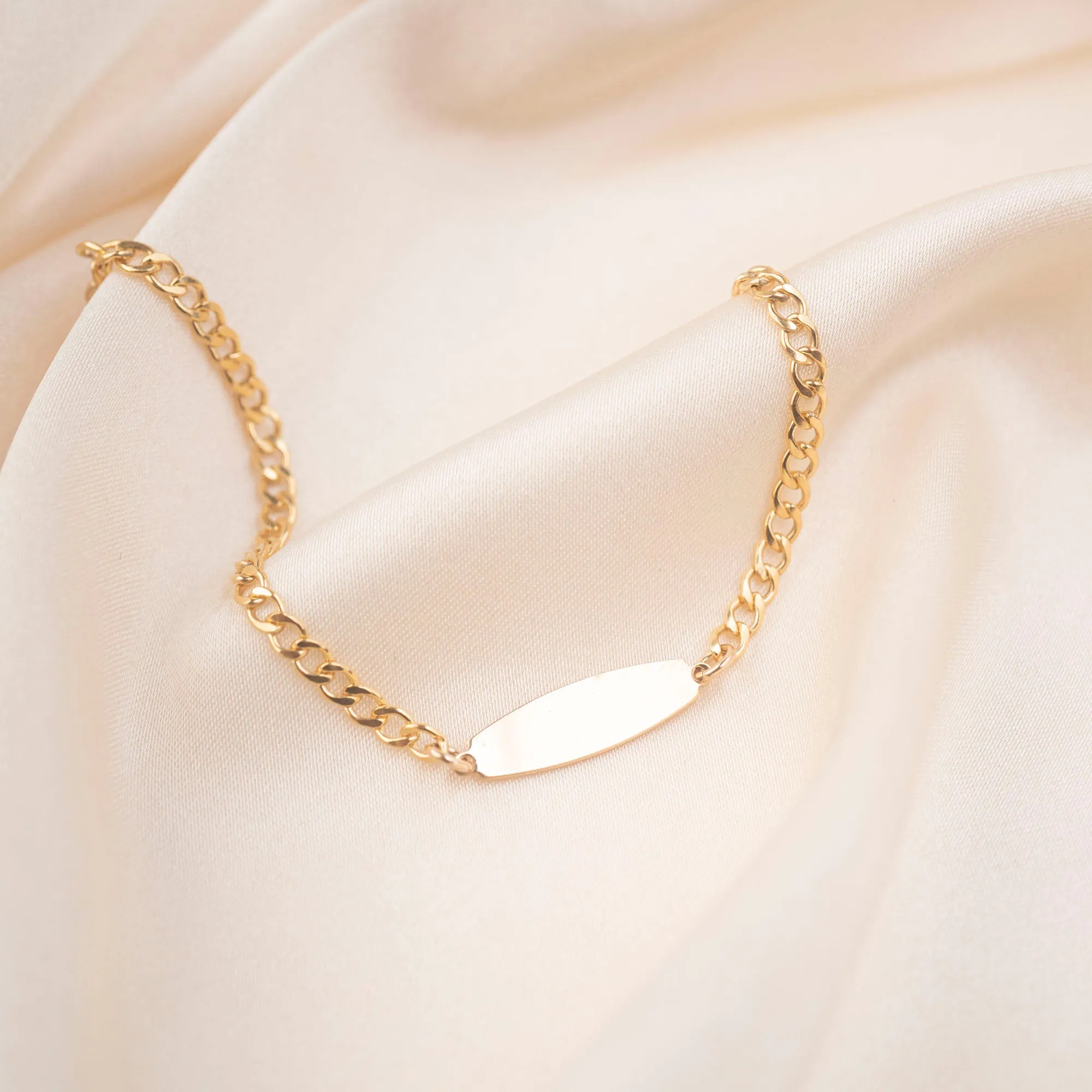 Gold Filled ID Bracelet