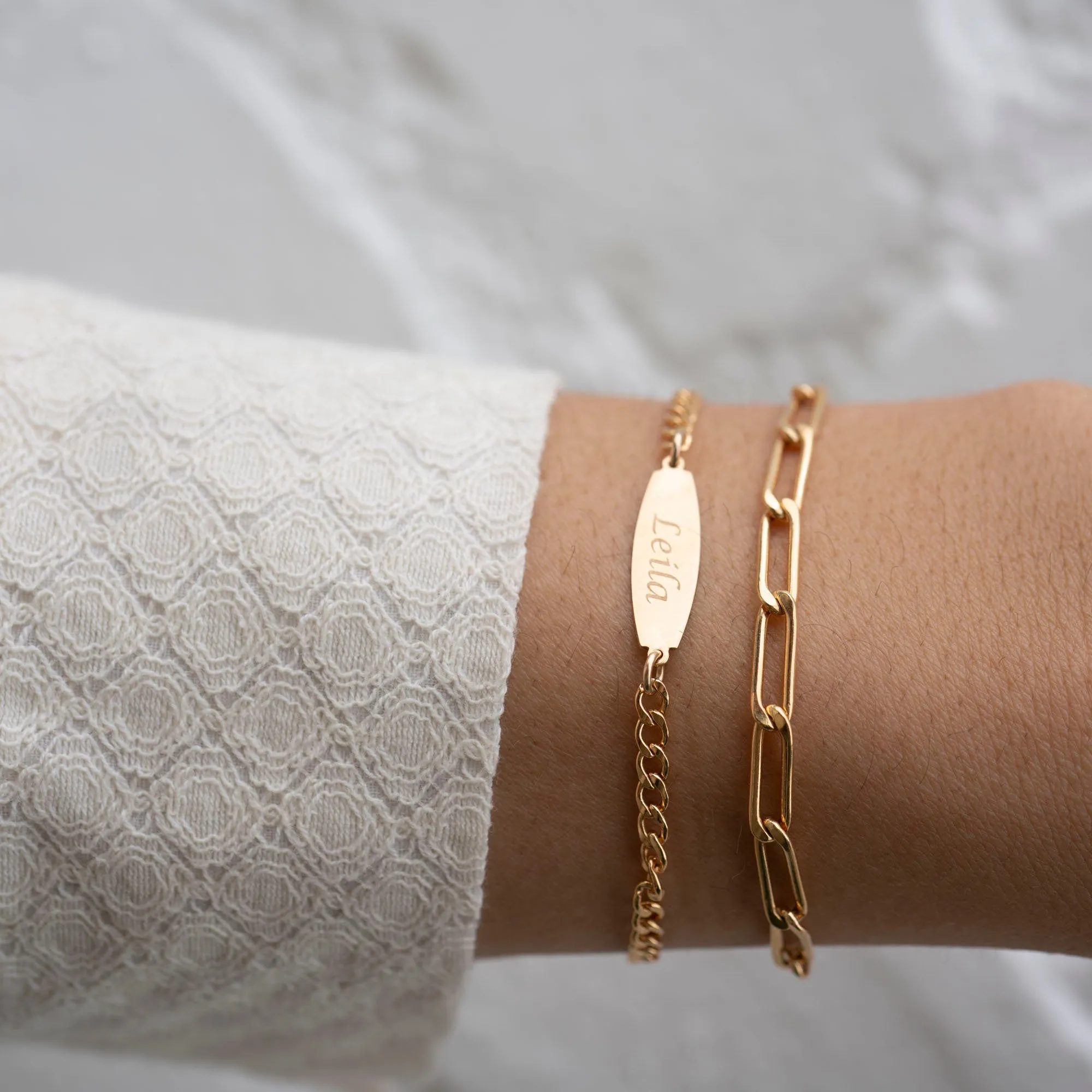 Gold Filled ID Bracelet