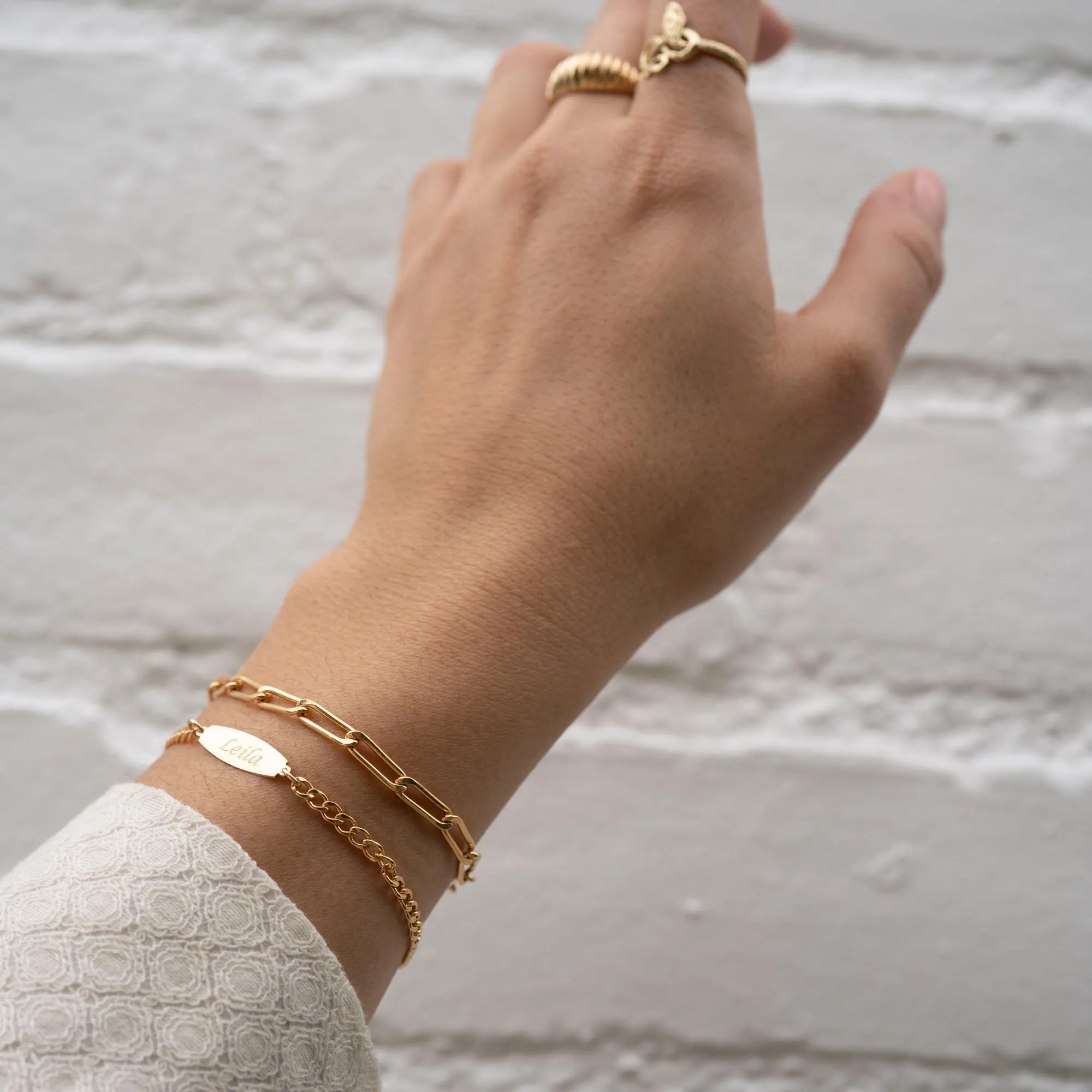 Gold Filled ID Bracelet