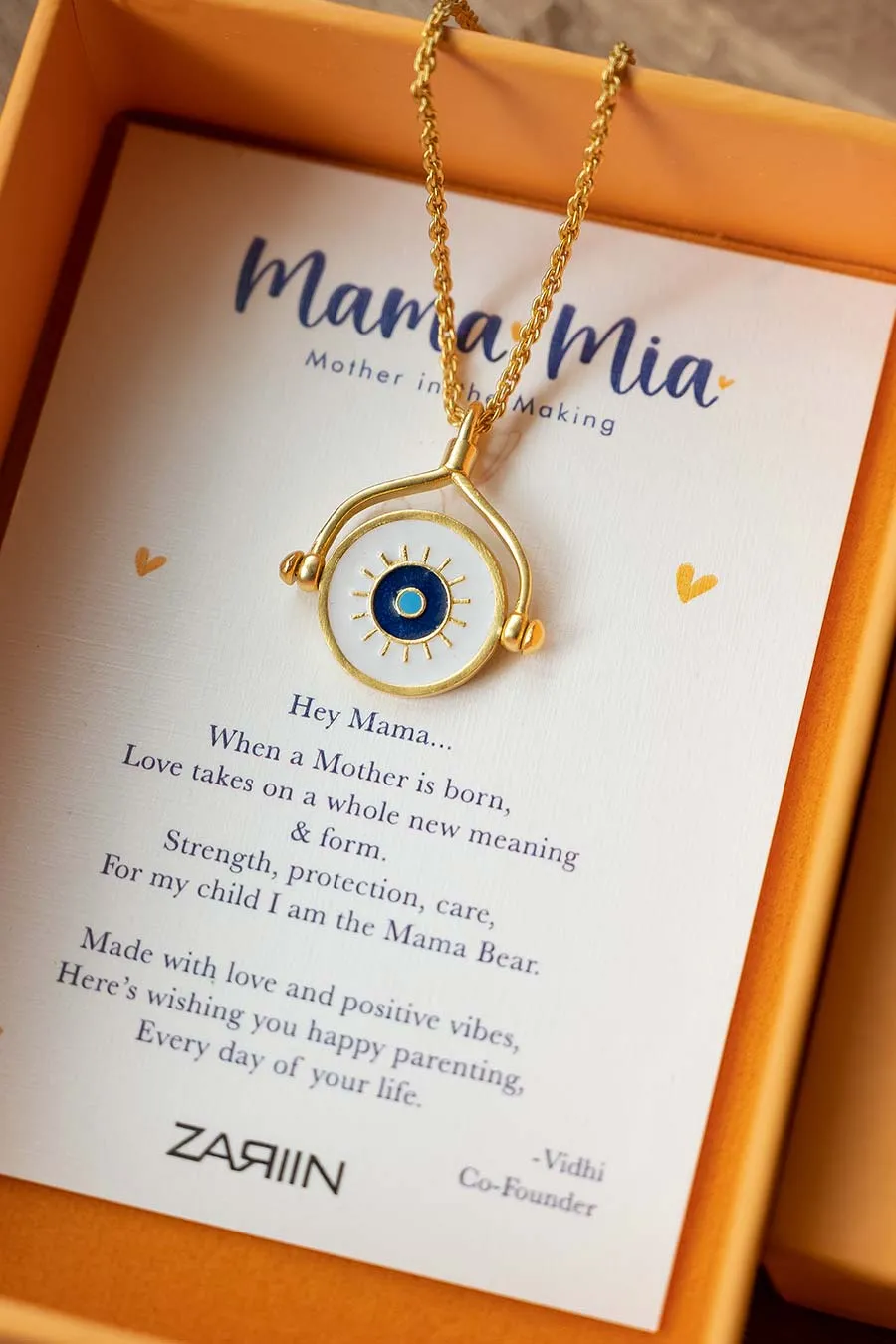 Gold Plated Evil Eye and Hamsa Hand Pendant Necklace