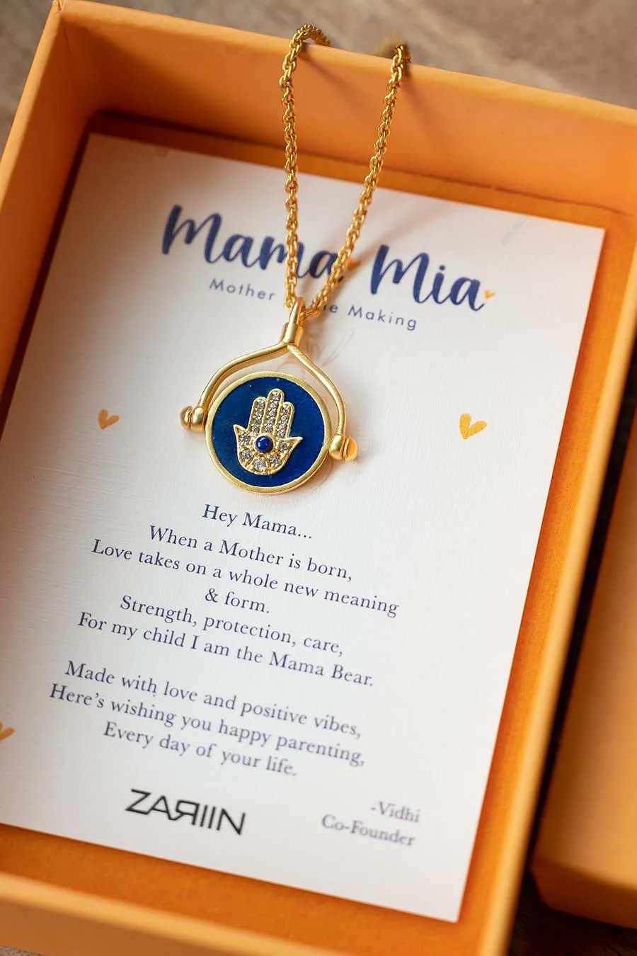 Gold Plated Evil Eye and Hamsa Hand Pendant Necklace