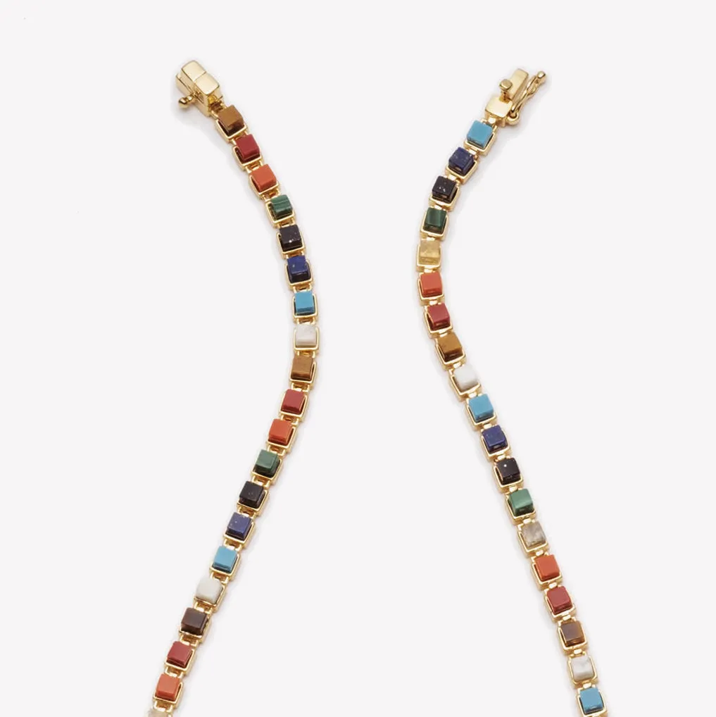 GRADUATED CUBE NECKLACE - PRISM
