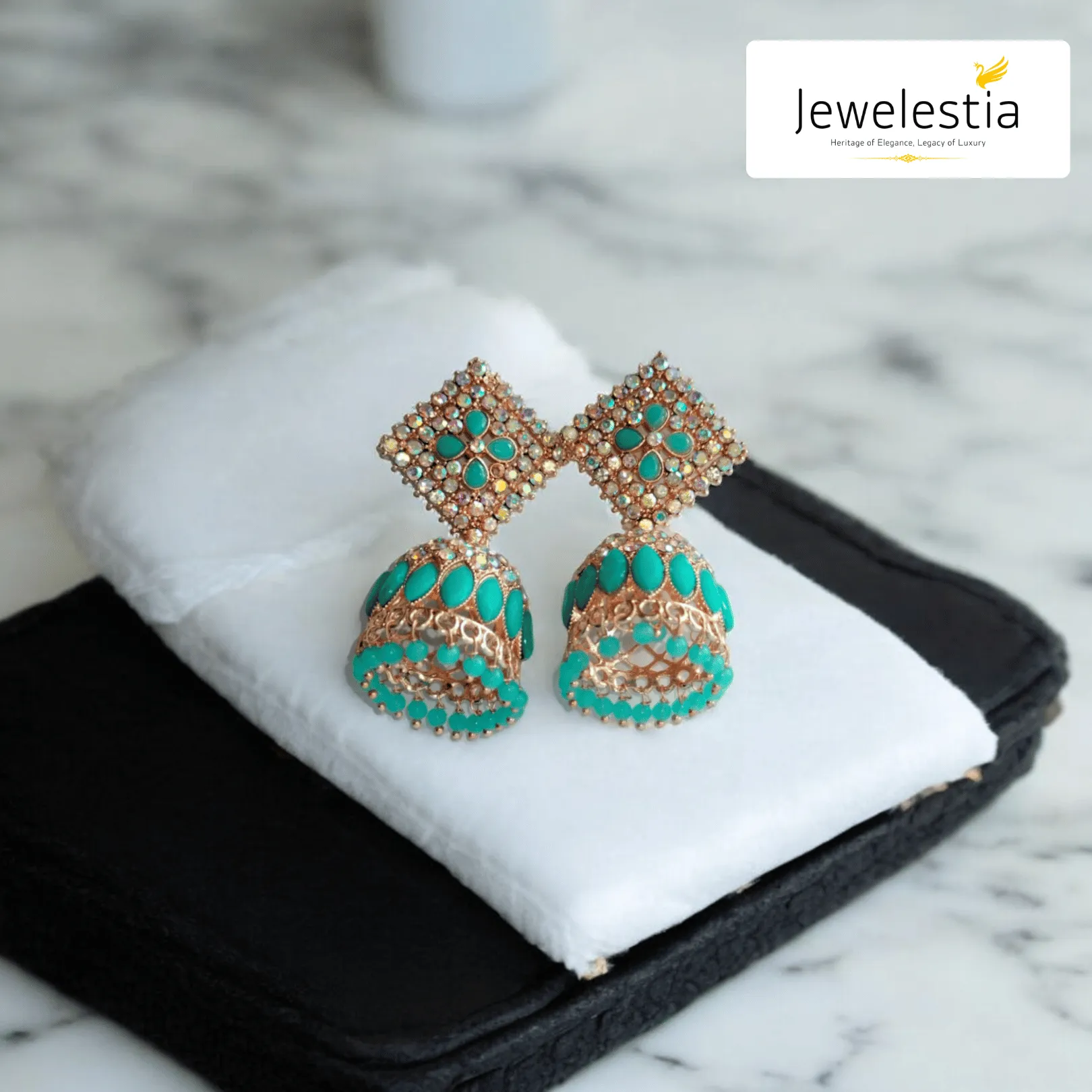 Jewelestia Enchantment Jhumka Earrings