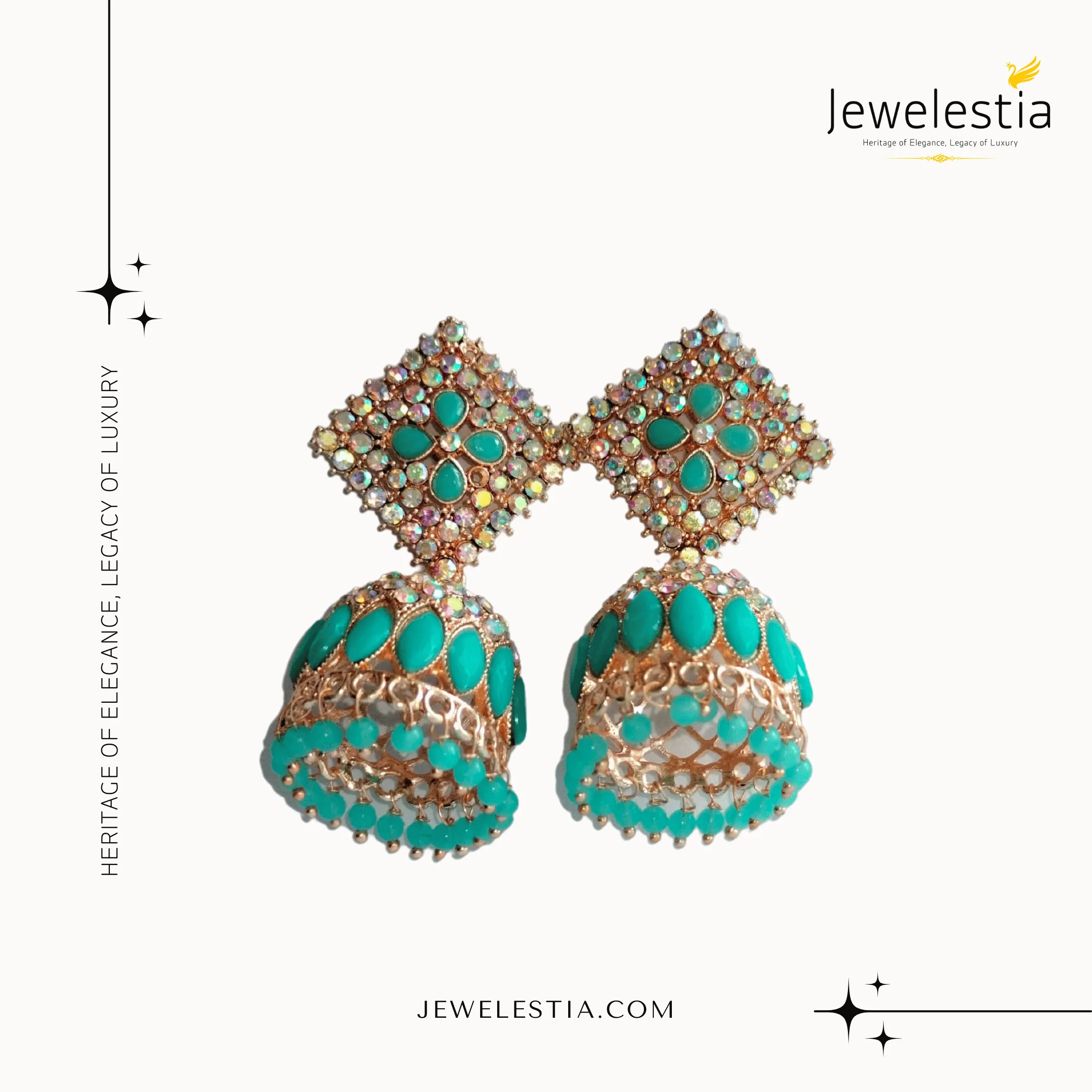Jewelestia Enchantment Jhumka Earrings