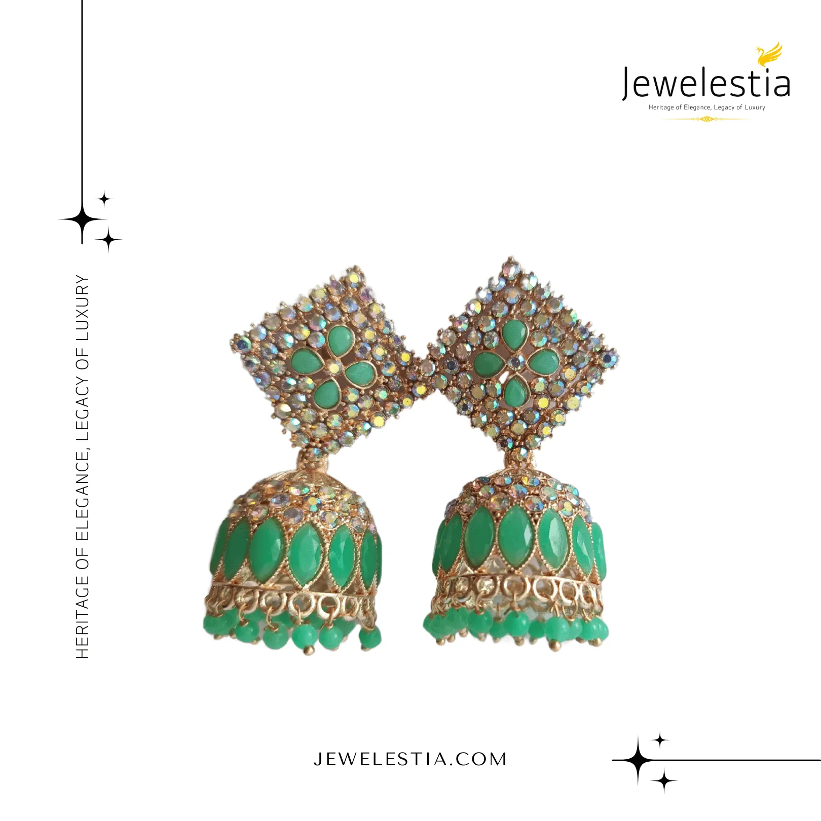 Jewelestia Enchantment Jhumka Earrings