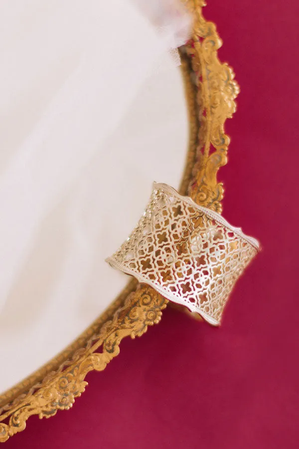 Kendra Scott Candice Gold Cuff Bracelet in Gold Filigree