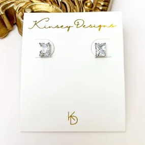 Kinsey Designs | Prism Stud Silver Earrings with CZ Crystals