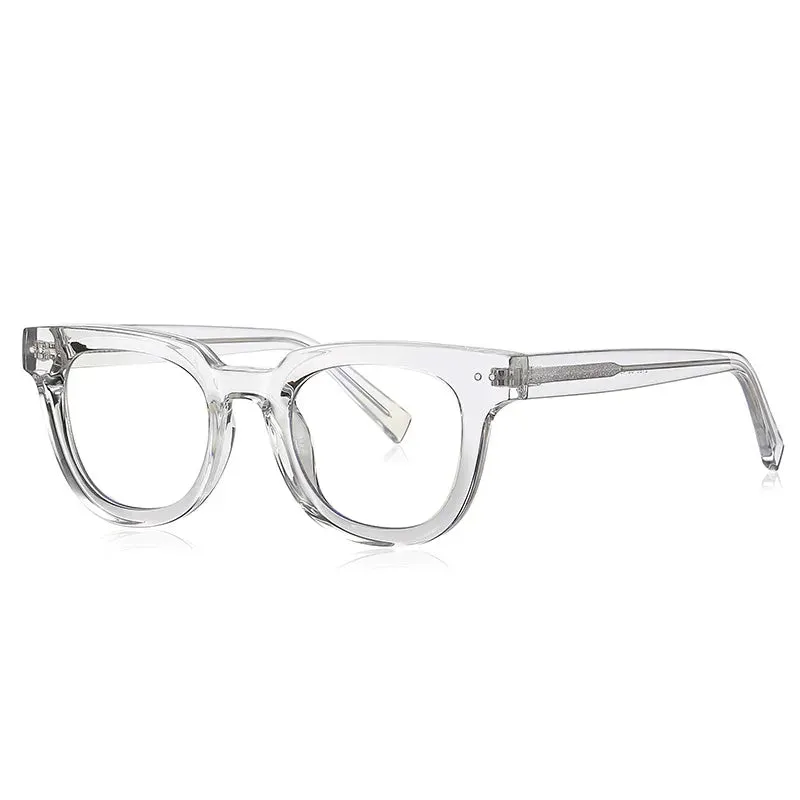 Kocolior Unisex Full Rim Square Acetate Hyperopic Reading Glasses 2120