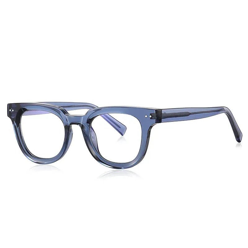 Kocolior Unisex Full Rim Square Acetate Hyperopic Reading Glasses 2120