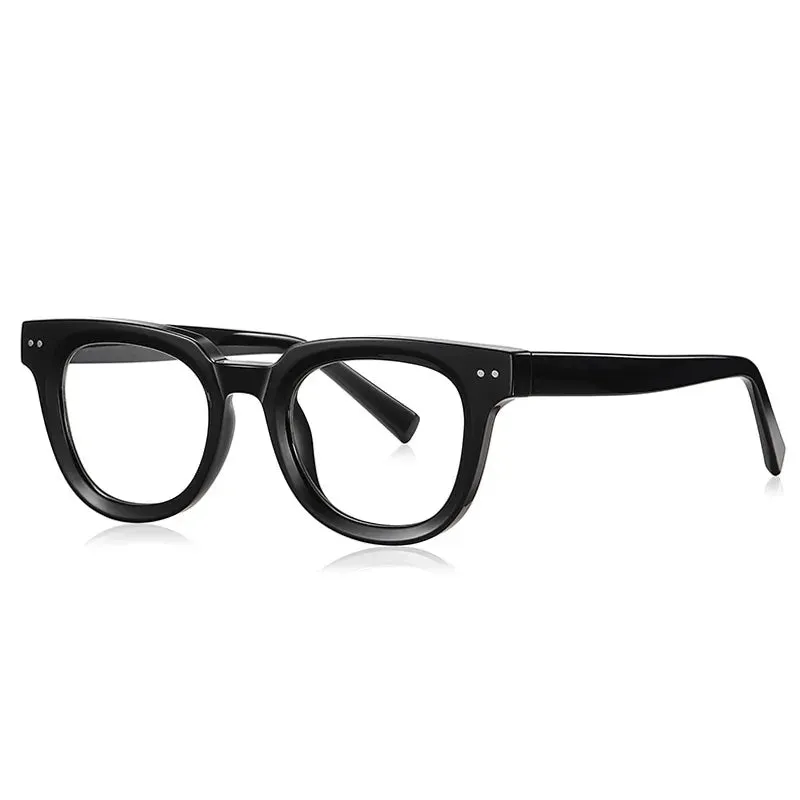 Kocolior Unisex Full Rim Square Acetate Hyperopic Reading Glasses 2120