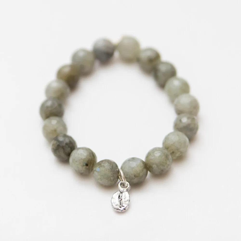 Labradorite Crystal Bracelet | Gray