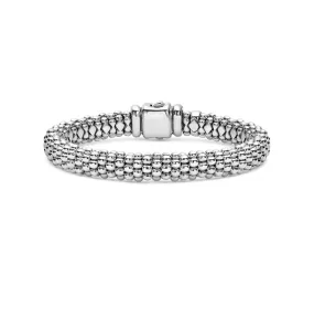 LAGOS Signature Caviar 9mm Silver Bracelet
