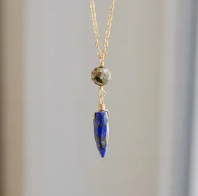 Lapis Lazuli & Pyrite Necklace