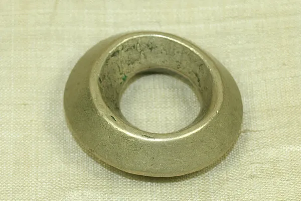 Large Heavy Silver Hair Ring from Ethiopia