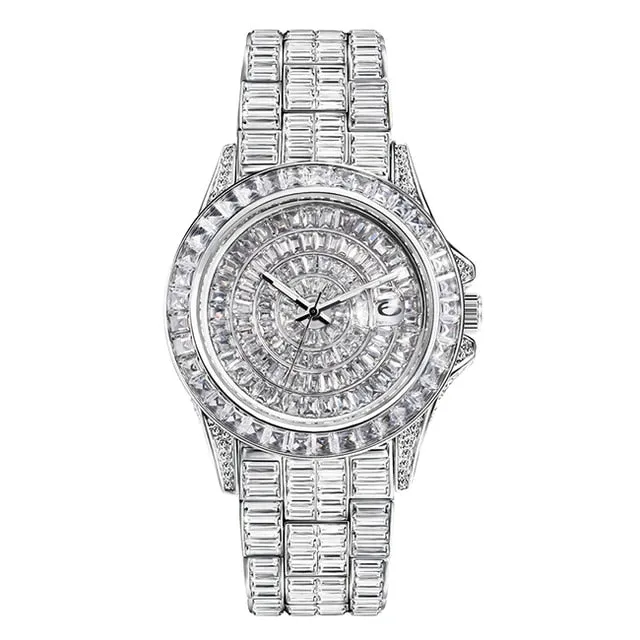 Mens luxary Full Diamond Watch