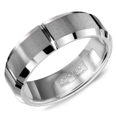 Men's Tungsten Carbide Grey Wedding Band