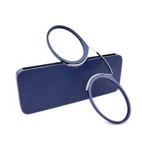 Mini Clip Nose Style Presbyopic Glasses without Temples, Positive Diopters: 3.00(Blue)